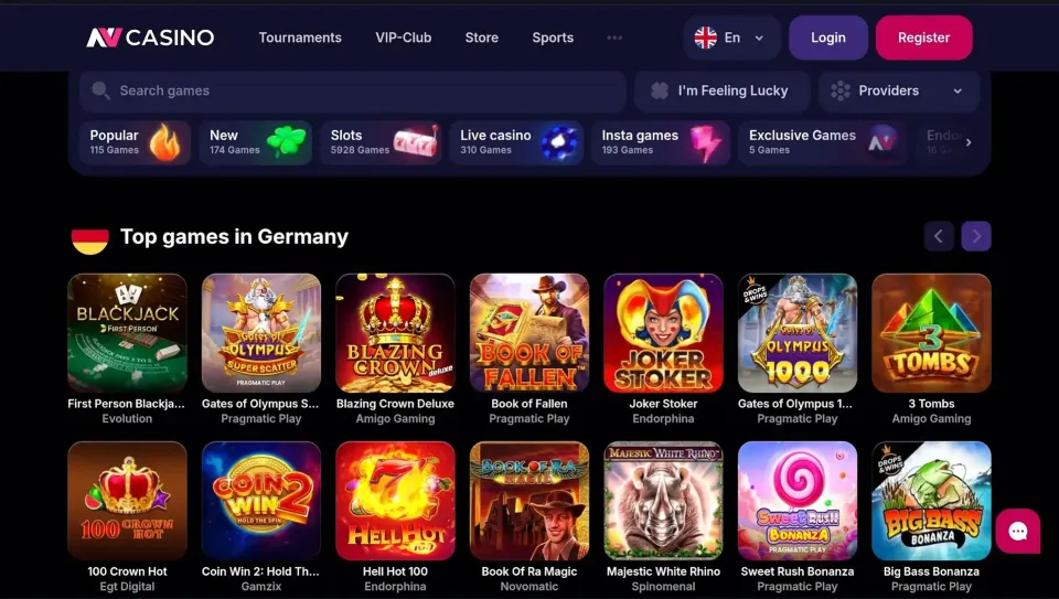 NV Casino – Online Casino ohne OASIS mit schneller Auszahlung