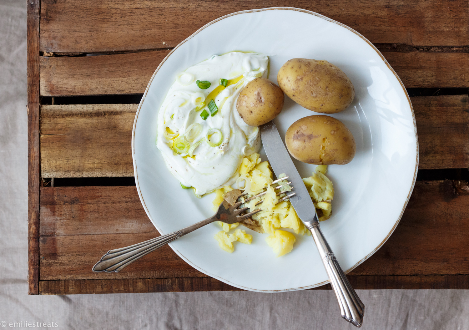 Kartoffeln Mit Quark Und Leinol